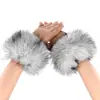 Novas Punhos de Manga de Pele Falsa de Raposa, Pulseiras de Pulso de Pele Falsa, Acessórios de Manga de Pelúcia Quentes para Outono e Inverno