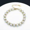 Oro Blanco Bañado en Oro Real de 18K Color Plateado Duradero Fino Plano Cuentas de Ábaco Cuentas Espaciadoras Colgante Colgante Accesorios para Joyería DIY