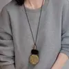 Collar de Verano Bohemio de Nicho con Diseño de Moda para Mujer Colgante de Forma Especial Larga de Resina y Acrílico Cadena para Clavícula