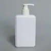 Nova Garrafa Quadrada para Limpador Facial 150ml+200g+300g+500g 24 Dentes 28 Dentes Plástico HDPE Garrafa para Loção