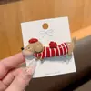 Pinza Lateral Fresca Sin Costuras Estilo Coreano para Mujer Clip para el Cabello de Lazo Versátil de Dibujos Animados Moda Sensación de Alta Gama Pinza Recta Accesorios para el Cabello