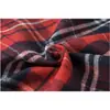 Tela de franela teñida en hilo a cuadros rojos y negros sarga perchada cojín/almohada de tiro tela a cuadros