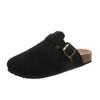 Sandalias Transfronterizas Europeas y Americanas para Mujer, Medias Pantuflas de Verano, Zapatos Perezosos de Punta Abierta Talla Grande para Usar Afuera, Medias Pantuflas Boken Transfronterizas, Venta al por Mayor Talla Grande