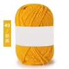 Algodón Leche de 4 hebras Amigable con la Piel Algodón Peinado Tejido a Mano DIY Hilo para Bebé Chaleco Sombrero Bufanda Ropa de Abrigo Lana de Grosor Medio Bola de Lana
