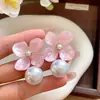 Pendientes de plata con baño de oro real, aguja cuadrada, borla de perla y circonita, pendientes de lujo ligero de alta gama, fabricante de pendientes vintage