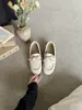 Zapatos de Mujer Estilo Francés Retro con Cordones y Suela Plana de Cuero Genuino con Punta Redonda, Estilo Francés, Novedad Primavera 2026