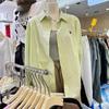 Camisa Casual Holgada 2024 Primavera y Otoño Nueva Top de Manga Larga Bordado de Pony Apilada Ropa Exterior Camisa Chaqueta