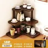 Prateleira de Canto para Mesa Estante de Armazenamento Prateleira de Armazenamento para Cozinha Prateleira de Armazenamento Triangular Estante Doméstica para Livros Escritório Coisa Boa Prateleira Multicamadas