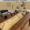 Tela para Cubrir Guqin con Pintura Tradicional, Cubierta para Instrumento Musical, Cubierta para Guzheng, Accesorios para Guzheng, Tela de Cubierta Estilo Chino Nuevo, Una Pieza al por Mayor