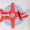 Cinta métrica de fibra 30m50m100m de plástico portátil cinta métrica de PVC estante de cinta métrica de manivela regla