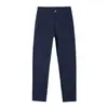 Comercio Exterior Transfronterizo Estilo Coreano Pantalones Casuales de Algodón Puro con Forro de Felpa Pantalones de Moda de Pierna Recta para Hombre Pantalones Gruesos de Negocios Ajustados Otoño e Invierno