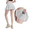 Falda de Tenis Deportiva Transfronteriza para Mujer, Falda de Fitness de Cintura Alta para Verano que Levanta los Glúteos, Falda de Yoga Plegada Anti-Exposición para Entrenamiento, Amazon