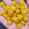 Ágata Amarillo Hielo Tipo Antiguo Cuentas y Cuentas Sueltas de Jade Calcedonia Amarilla Pulsera Collar Accesorios de Joyería Cuentas de Jade Lote Suelto