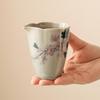 Taza de Feria de Cerámica Pura Flor de Magnolia de Alcanfor Pintada a Mano Taza de Mar de Té Creativa para el Hogar Divisor de Té Juego de Té Kung Fu Taza Uniforme