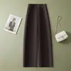 Pantalones Casuales de Pierna Ancha de Cintura Alta Personalizados para Mujer, Holgados, Adelgazantes, de Pierna Recta, Largos, para Ir al Trabajo, Versátiles, con Caída