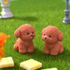 Desenho Animado Transfronteiriço Cachorrinho Fofo de Pelúcia Micro-paisagem Decoração de Jardinagem Pequenos Enfeites Mini Filhote DIY Resina Pequenos Acessórios