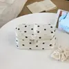 2026 Nueva Bolsa de Maquillaje Vertical de Lunares para Niñas, Gran Capacidad, Portátil, Multifuncional, Neceser con Compartimentos para Viajes
