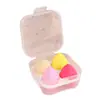 Huevo de poliuretano hidrofílico para maquillaje de belleza Q elástico no absorbe el polvo delicado suave doble uso seco y húmedo juego de bolas de maquillaje