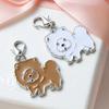 Chaveiro Pingente Pet Mais Vendido Shar-Pei Liga de Zinco Esmalte Joia Shih Tzu Colar Pingente Placa de Identificação para Cachorro