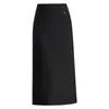 Falda de Mujer Invierno 2025 Nueva Moda Falda Bodycon de Lana de Alta Gama Adelgazante Falda Bodycon Recta de Lentejuelas