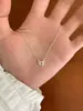 Colar Gargantilha Corrente Clavícula Laço Rosa Luxo Leve Nicho High-End Pingente Feminino Exquisito e Elegante