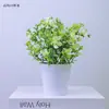 Atacado vaso pequeno cônico pêssego laranja plástico planta aquática arranjo de flores flor artificial flor de seda flor borboleta conjunto de Camélia