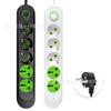 AliExpress Régua de tomadas padrão europeu 230V 5 m régua de tomadas multifuncional régua de tomadas padrão europeu russo atacado doméstico