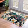 Tapete de Piso Criativo de Boas-Vindas com Elefante para Casa, Veludo de Cristal Amigo da Pele, Resistente a Manchas e Fácil de Cuidar, Tapete para Hall de Entrada, Carpete para Cozinha e Varanda