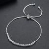 Jinse pulsera ajustable de latón con circonitas Flor de Hielo, pulsera de moda coreana a color para la mano, joyería para mujer al por mayor