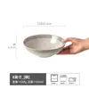 Estilo Japonés Estilo Retro Porcelana Porcelana Tazón Abierto Tazón Doméstico para Verduras Tazón Brillante para Fideos Tazón Salah Tazón para Sopa Vajilla Sencilla Tazón Grande