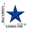 Parches Decorativos Bordados de Estrella de Cinco Puntas Bordados en Tela para Computadora Sin Coser Adhesivo Termofusible Parche Decorativo para Ropa Sombrero Bolsa Pegatinas al por Mayor