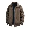 [Outlet de Fábrica] Nueva Chaqueta de Cuero de Primavera Estilo Americano Marca de Moda Juvenil Chaqueta Holgada Casual para Hombre Biker