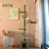 Marco de escalada para gatos personalizado, poste vertical con forma de cactus, rascador para gatos, soporta OEM/ODM, diseño y etiquetado personalizados, venta al por mayor transfronteriza