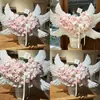 Shangjin Ramo Grande de Alas de Ángel Cesta Blanca de Flores Decoración Creativa de Alas DIY Flor Portátil Venta al por Mayor