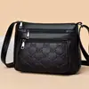 Bolsa de Gran Capacidad con Múltiples Bolsillos para Mujer de Mediana Edad Bolsa de Mamá Bolso Versátil de Moda Bolso Cruzado de Hombro Único para Mujer de Mediana Edad