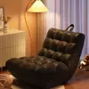 Sofá Pequeño para Dormitorio para Acostarse con Oruga Durmiente de Cacao Sillón Tatami Habitación Principal Individual Estilo Perezoso