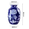 Vaso de Estilo Francês Vintage Cerâmica Ornamentos de Sala de Estar Vaso Flor Flor Seca Tela Vaso de Flores Pastoral Vaso de Cerâmica Peônia