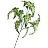 12 Folhas de Begônia Folhas de Chuva de Primavera Flores Artificiais de Casamento Fotografia Planta de Casa Decoração Floral Mori Vestido Suave Simulação Plantas Verdes