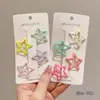 Pinza para el Cabello Estrella de Dopamina Chica Y2K Corazón Pinza Lateral Flequillo Pequeña Pinza para la Frente Tocado Popular Lindo