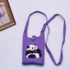 2024 Bolsa de Mão Mini de Tricô Guofeng Panda Bolsa de Celular Fashion Guofeng Bolsa de Ombro Bolsa Casual Versátil