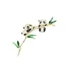 Accesorio para traje y abrigo con broche de nicho, estilo chino, con bonito panda de National Tide para mujer