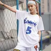 Camiseta Esportiva Casual Loose de Manga Curta Gelo Secagem Rápida Estilo Retro Americano para Corrida Fitness Treinamento Masculino