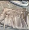 Calça Wide Leg Guofeng de Ácido Acético Personalizada de Fábrica Feminina de Verão Calças de Cetim Jacquard Chinesas Finas Novo Estilo Calças Retas Casuais