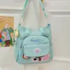 Bolsa Tote Transparente Colorida Doce Fresca de Alto Valor Estilo Japonês Nova para Mulheres, Leve para a Aula ou Reforço