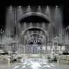 Arco de Cuentas de Cristal para Boda Decoración de Techo de Boda Decoración de Escena de Guía de Camino Cortina de Cuentas de Arco de Piña Nuevo
