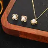 Conjunto de Brincos e Colar Weidni de Luxo Acessível, High-End, Elegante, Moderno e Versátil, Atacado para Mulheres