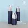 Botella de Plástico al Vacío Cuadrada al por Mayor 15ml 30ml 50ml Botella de Loción al Vacío Giratoria Botella de Empaque para Loción de Contorno de Ojos