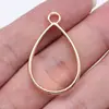 33x 20x 3,7mm 2,3g multicolor série de armações vazadas geométricas para pingente armação em forma de gota