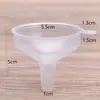 Embudo de Plástico de Grado Alimenticio Herramienta Dispensadora para Botella de Aceite de Cocina Doméstica Embudo de Vino Transparente de Calibre Pequeño Herramienta de Llenado