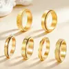 Amazon Xiyin Anillos Giratorios para Pareja de Acero de Titanio Esmaltado con Diamantes de Zirconia para Alivio del Estrés Juego de 7 Joyas